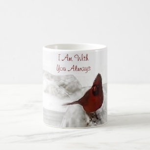 Red Cardinal "I Am With You Always" Mug