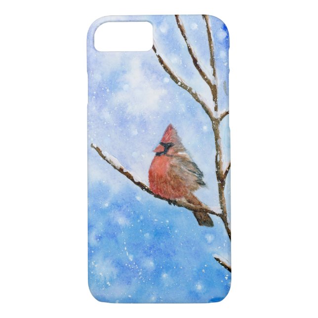 Red Cardinal iPhone 8/7 Case (Back)