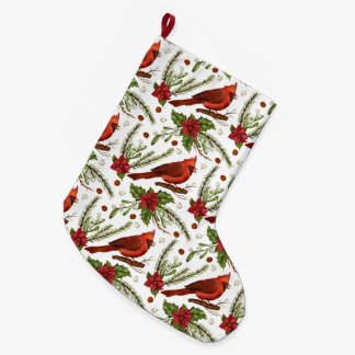 Red Cardinal Large Christmas Stocking