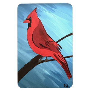 Red Cardinal Magnet