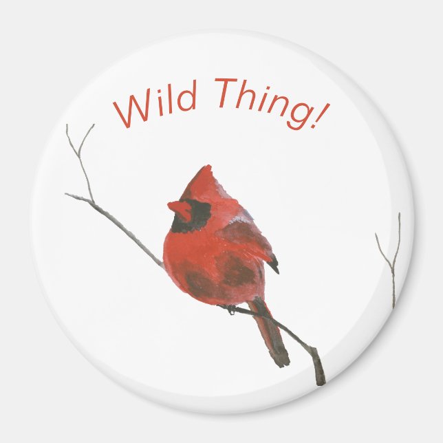 Red Cardinal Magnet (Front)