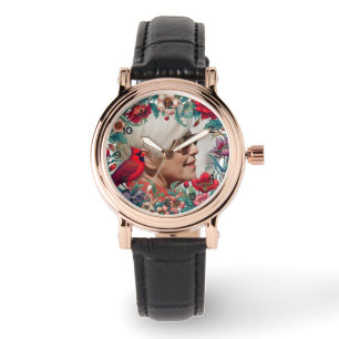Red Cardinal Memorial Keepsake PHOTO Watch