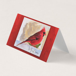 Red Cardinal - Merry Christmas
