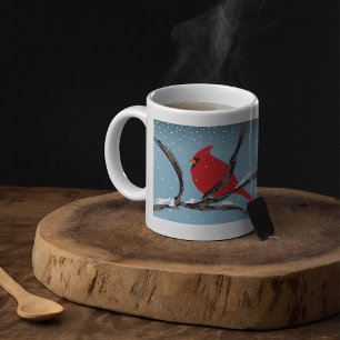 Red Cardinal On A Branch Mug