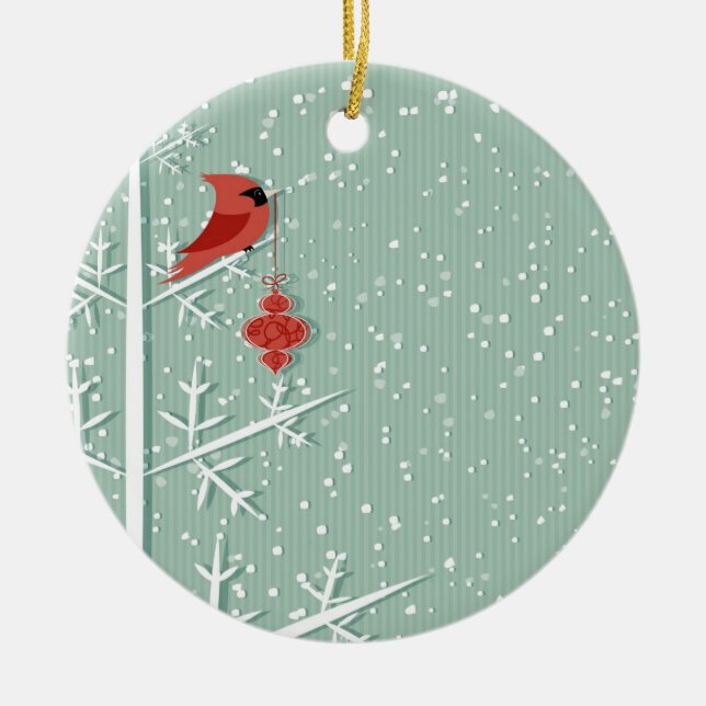 Red Cardinal Ornament (Front)