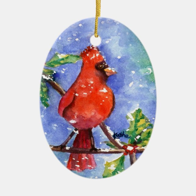 Red Cardinal Ornament (Front)
