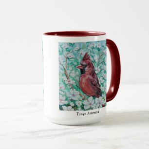  Red Cardinal Painting Mug