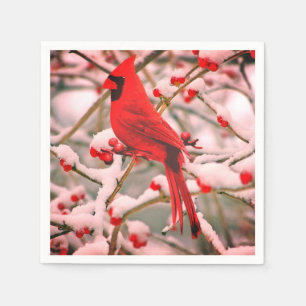 Red Cardinal Party Napkins