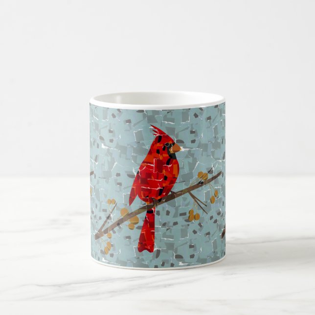Red Cardinal , the bird of Christmas Coffee Mug (Center)