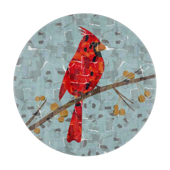 Red Cardinal , the bird of Christmas Cutting Board (Front)
