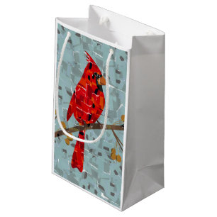 Red Cardinal , the bird of Christmas Small Gift Bag
