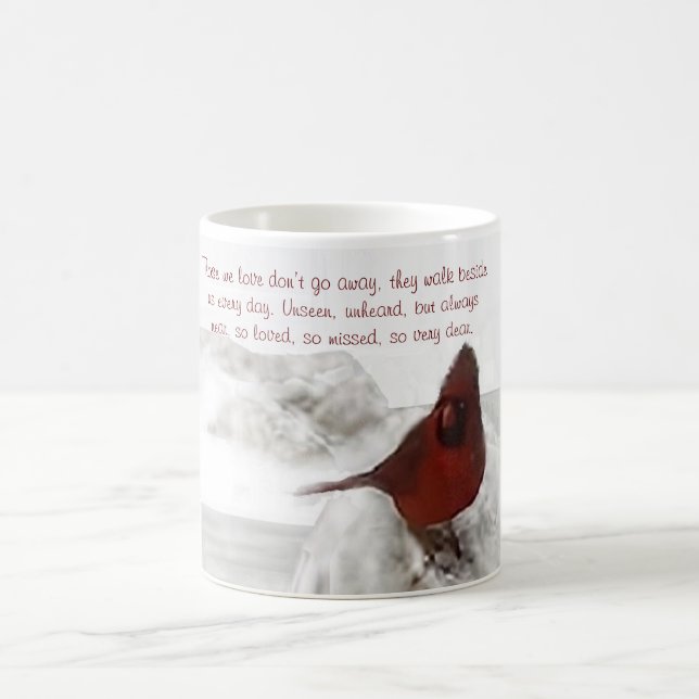Red Cardinal "Those we love don't go away" Mug (Center)