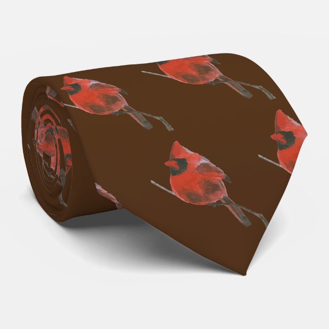 Red Cardinal Tie (Rolled)
