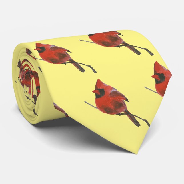 Red Cardinal Tie (Rolled)