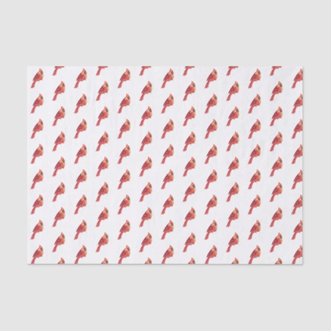 Red Cardinal Tissue Paper (Front)