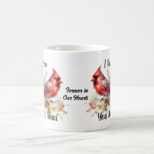  Red Cardinal Watercolor Personalise Coffee Mug