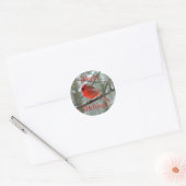Red Cardinal (Winter) Sticker (Envelope)