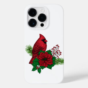 Red Cardinals on Christmas decoration Case-Mate iPhone 14 Pro Case