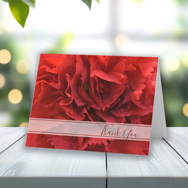 Red Carnation Floral Thank You (Creator Uploaded)