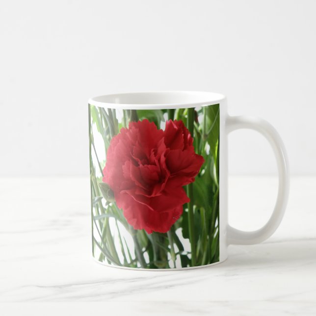 Red Carnation Mug (Right)