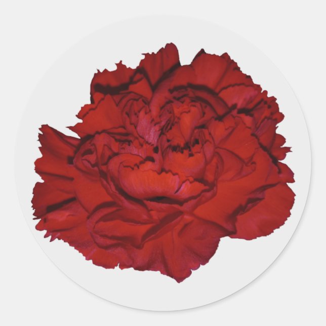 Red Carnation Stickers (Front)