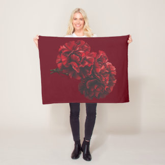 Red Carnations Blanket