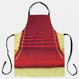 Red carpet apron