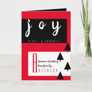 Red Carpet by LeahG - Seasonal Greetings Chic Card