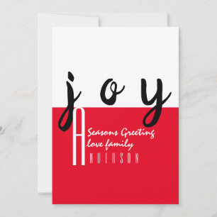 Red Carpet by LeahG - Seasonal Greetings Joy Card