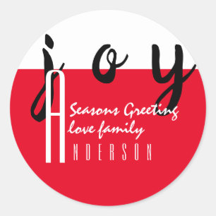 Red Carpet by LeahG Seasons Greetings Gift Favour Classic Round Sticker