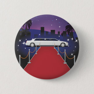 Red Carpet Celebrity Limo 6 Cm Round Badge