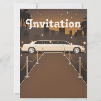Red Carpet Celebrity Limo Classic Invitation