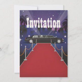 Red Carpet Celebrity Limo Invitation