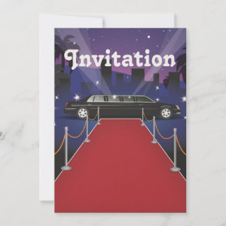 Red Carpet Celebrity Limo Invitation