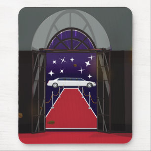 Red Carpet Celebrity Limo Mouse Mat