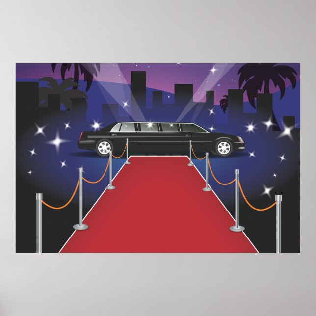 Red Carpet Celebrity Limo Poster (Front)