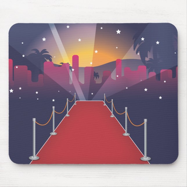 Red Carpet Celebrity Mouse Mat (Front)