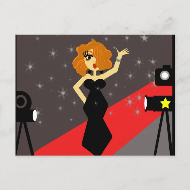 Red Carpet Diva Postcard (Front)