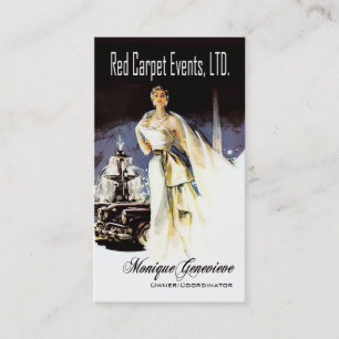 "Red Carpet Events I" - Event Planner, Coordinator Business Card