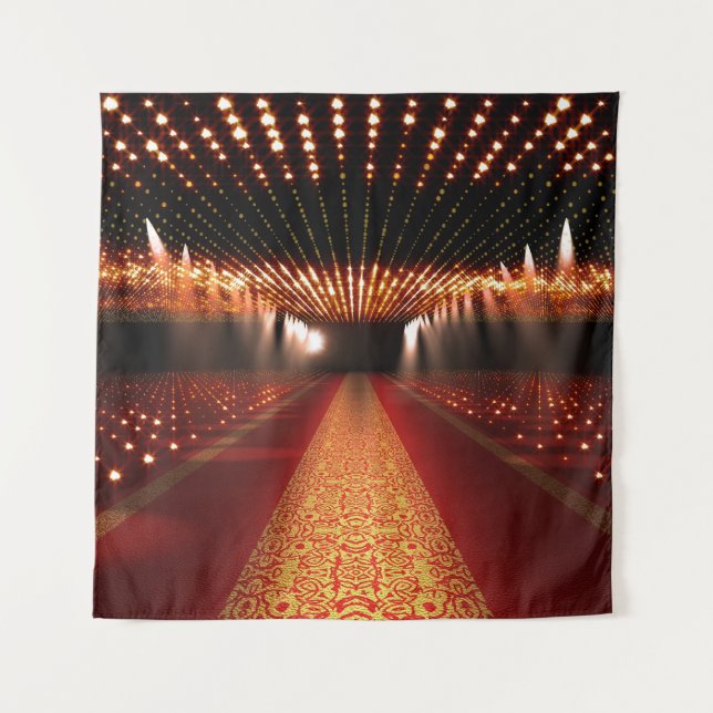 Red carpet festival: glamourous scene. tapestry (Front)