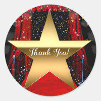 Red Carpet Hollywood Gold Stars Birthday Party