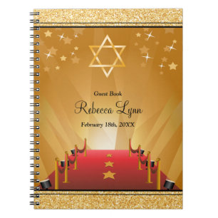Red Carpet Hollywood Star Bat Mitzvah Guest Book