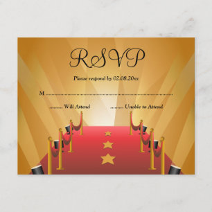 Red Carpet Hollywood Star Bat Mitzvah RSVP