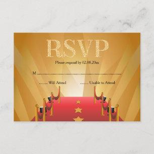 Red Carpet Hollywood Star RSVP