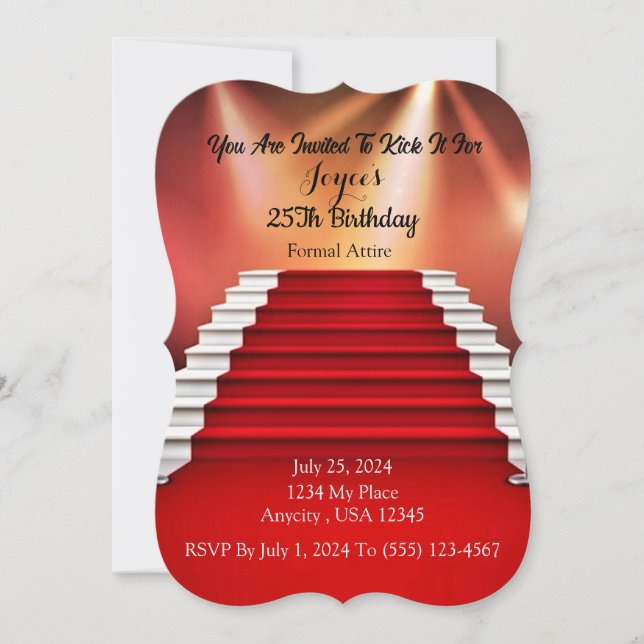 Red Carpet Invitation (Front)