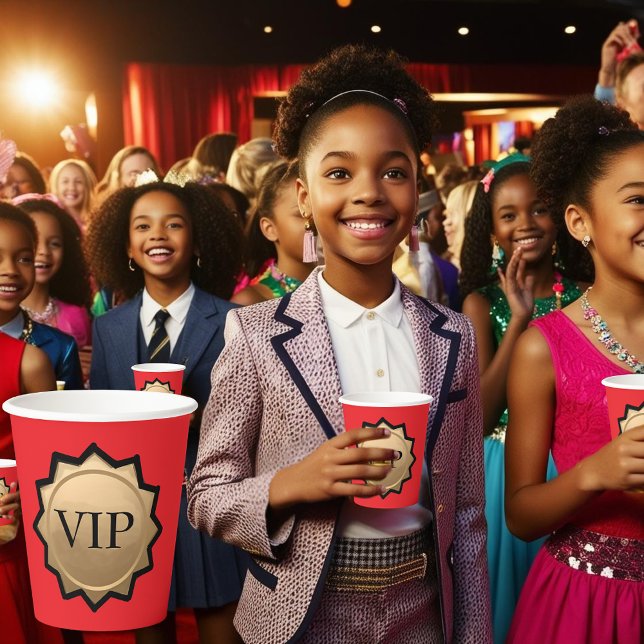 Red Carpet Premiere Birthday glamourous Movie Part Paper Cups (Creator Uploaded)