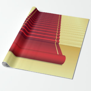 Red carpet wrapping paper