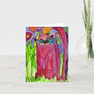 Red Cat • Bianca Saad, Age 8 - card