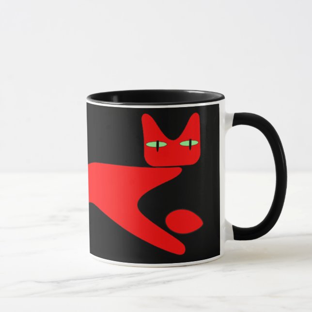 red cat Mug (Right)