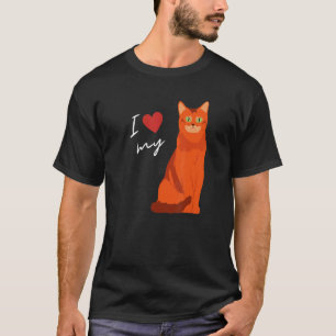 Red Cat Mum For Cat T-Shirt